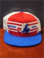 VINTAGE MONTREAL EXPOS HAT. APPEARS TO BE NEW.