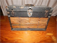 Antique Oak Tool Box Parts or Repair