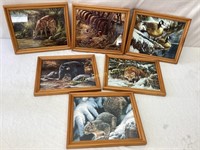 6 Millette Wildlife Paintings