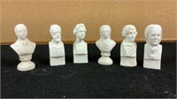 Vintage Composer Busts/Figurines in Carved