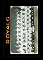 1971 Topps Baseball High #742 KC Royals Team EX-NM