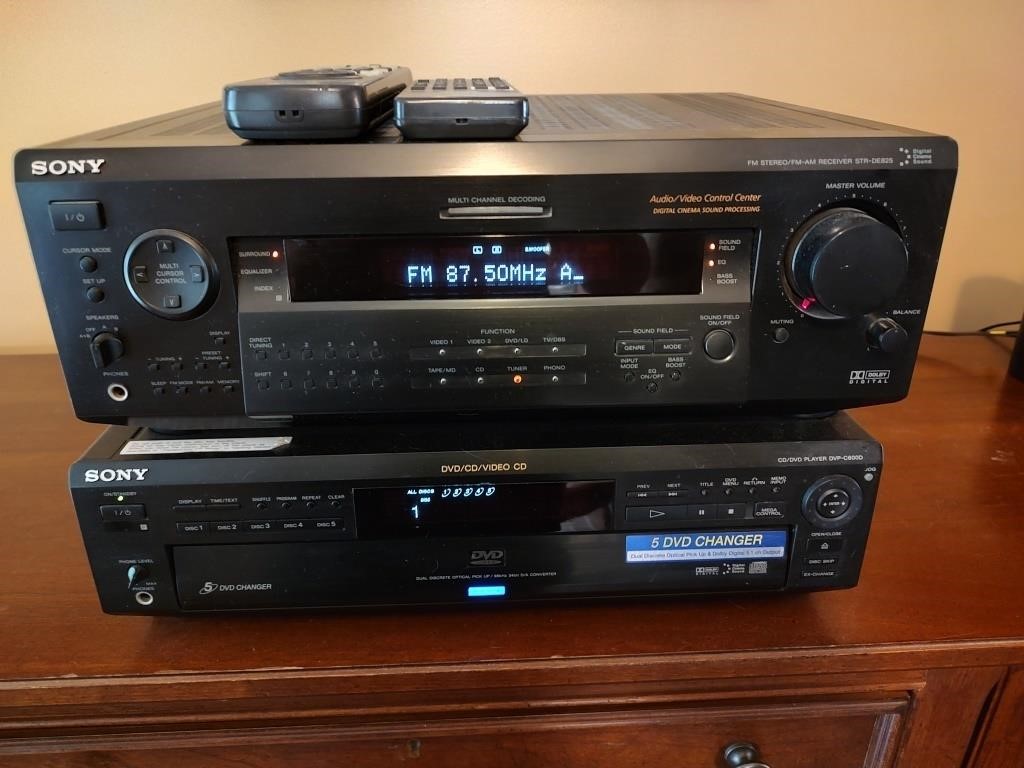 Sony Receiver & DVD/CD Player - Read Details