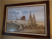 Original Farm Painting by Haywood