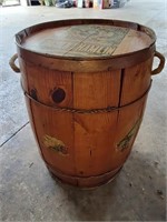 Old Barrel with Vintage Decals