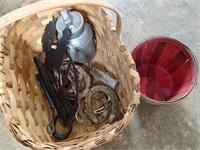 Basket of Horse Shoes and More