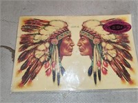 Vintage Meyercord Native American Decals