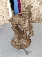 Hugo Western Horse & Rider Statue