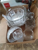 Box of Clear Glass and Crystal