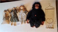 Dolls, gorilla, and such