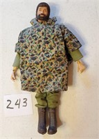 GI Joe 12in Hasbro action figure flocked hair 1964