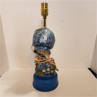 Vintage Ceramic Doll Lamp