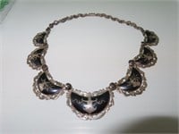 Vintage Siam Sterling Silver Necklace 17"
