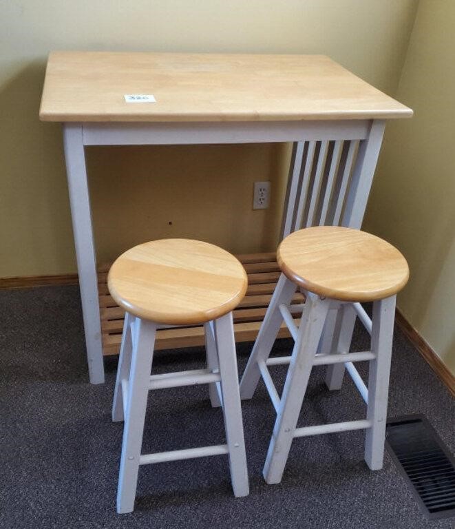 3pc breakfast set stools and table