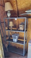 Steel shelf and everything on it