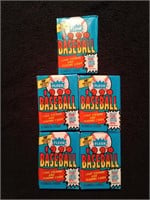 1990 Fleer Baseball Card Packs (x5)