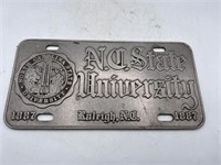 NC STATE UNIVERSITY pewter plate