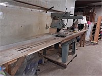 Delta industrial table saw.   192" long guide