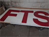3 - 30" high plastic letters, 13"  electronic