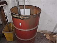 Large drum with various items