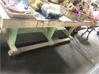 Wooden Utility Work Table 96in w x 48in d x 36in