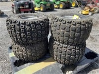 Set of Trail Pro Tires & Rims 22x11-8