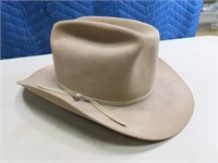 STETSON vtg 4X BEAVER LtBrown sz7.25 Cowboy Hat