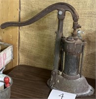 Vintage cast iron pump