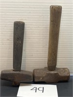 (2) vintage sledge hammers