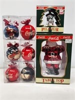 (8) Coca-Cola Christmas Ornaments