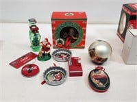 Coca-Cola Christmas Ornaments and Boxes