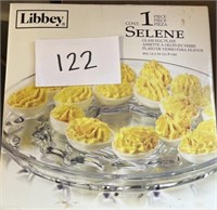 Libbey glass egg plate