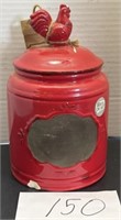Rooster canister - see photos
