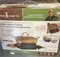 Copper chef xl 11" deep casserole pan