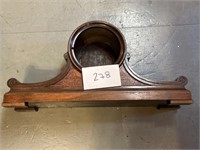 Vintage mantle clock wooden casing