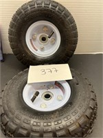 (2) 4.10/3.50-4 tires