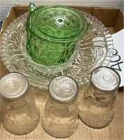 Vintage glass lot; decorative bowls & more