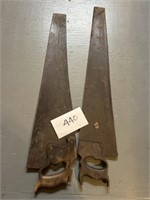 (2) vintage hand saws