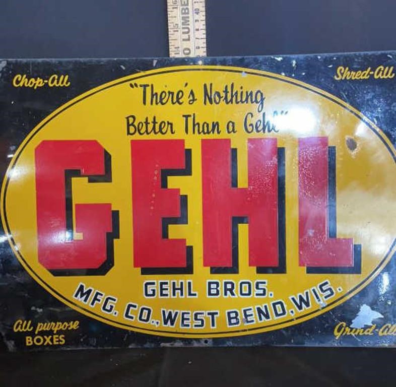 Vintage Gehl sign