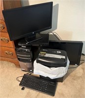 K - HOME DESKTOP COMPUTER,SHREDDER ETC (L67)