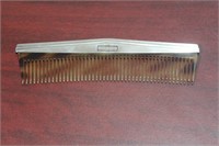 International Sterling and Tiger Skin Lucite Comb