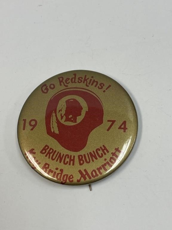 1974 REDSKINS BUTTON