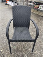 10 X MONEY PATIO CHAIR VINLY WEAVE STACKING