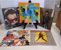 Group of 5 Elvis Costello records. Trust, Get