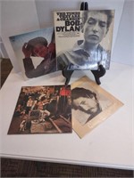 Group of 4 Bob Dylan records. The Times They Are
