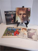 Group of 4 David Bowie records. Space Oddity.