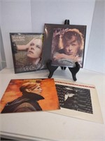 Group of 4 David Bowie records. Young Americans,