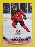 Brandt Clarke 2022-23 UD Canvas Team Canada