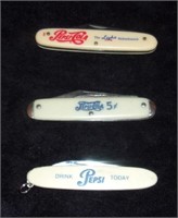 Pepsi pocket knives.