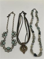 LOT OF 3 COSTUME JEWELRY NECKLACES