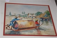 Watercolor Painting by Prasert